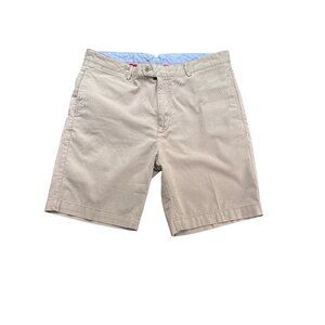 Cremieux Men's Beige Cotton Woven Walking Shorts Size 36